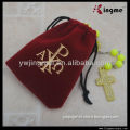 9*7mm Red Velvet Rosary Pouch